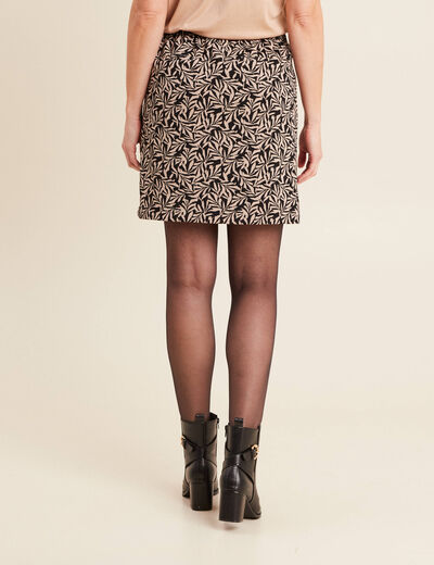 Jupe droite noir femme