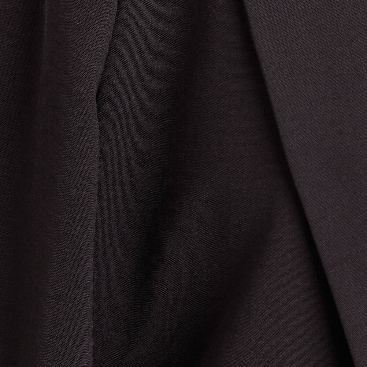 Veste longue droite col tailleur noir femme