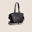 Sac en bandouli&egrave;re doubl&eacute; noir femme