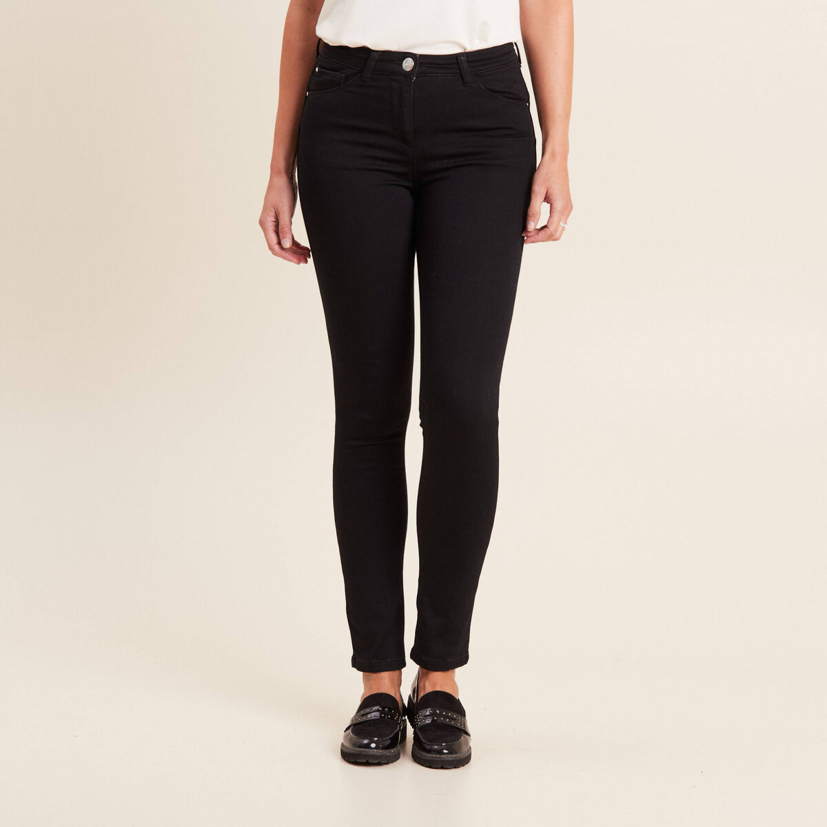 Pantalon chaud magique noir femme