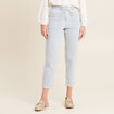 Jean coupe mom 7/8&egrave;me denim bleach femme