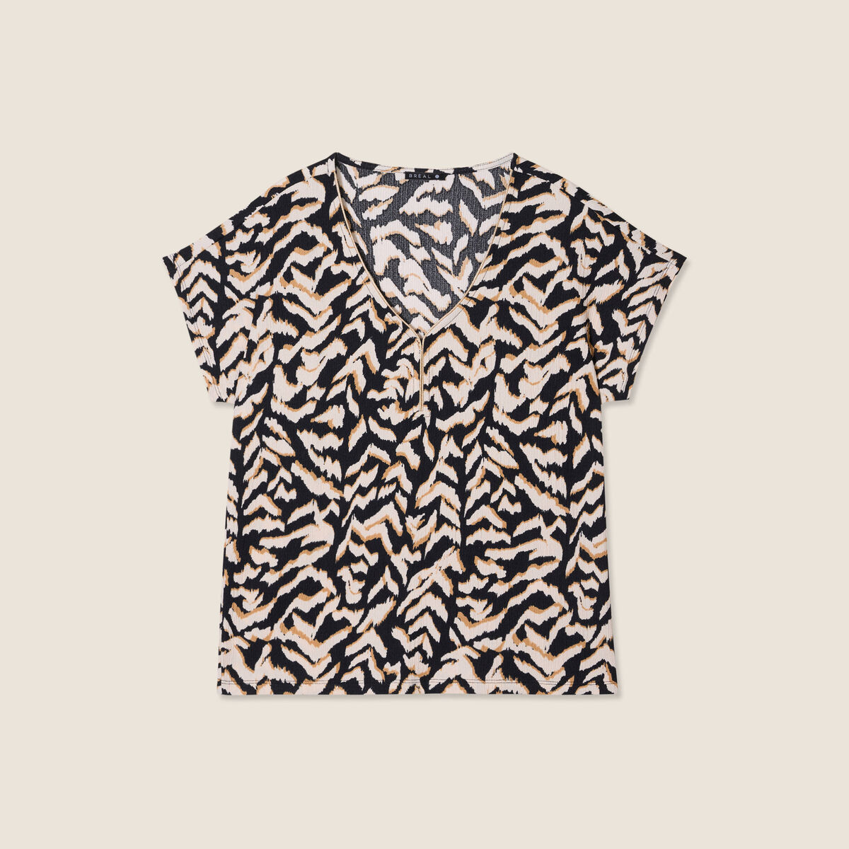 T-shirt manches courtes noir femme