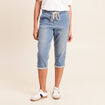 Pantacourt coupe mom denim double stone femme