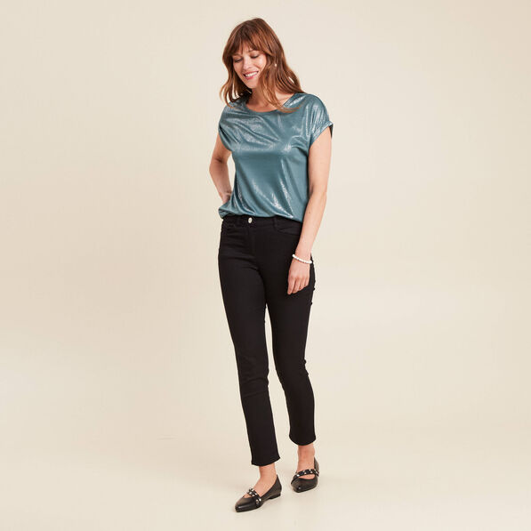 t shirt manches courtes vert femme T-shirt manches courtes vert femme