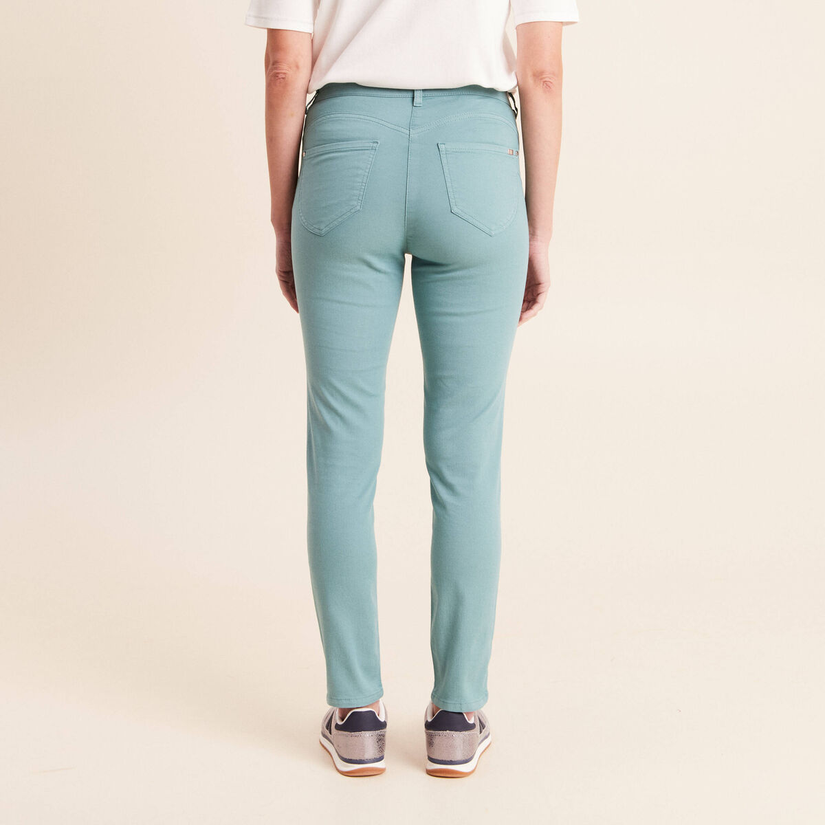 Pantalon magique Le L&eacute;ger coupe ajust&eacute;e bleu turquoise femme