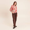 T-shirt manches 3/4 rose femme