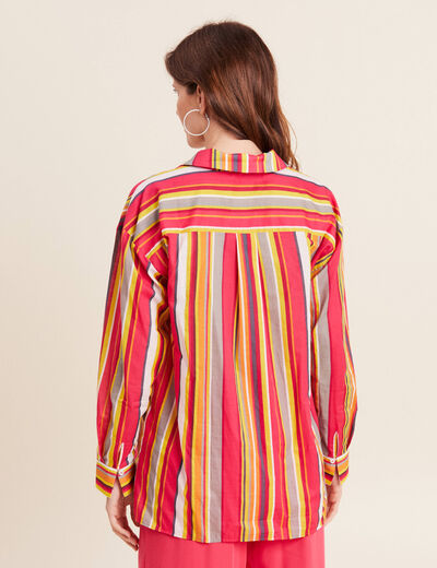 Chemise rayée femme multicolore femme