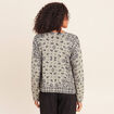 Pull col rond vert femme