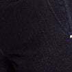 Jean large taille haute &agrave; paillettes denim brut femme