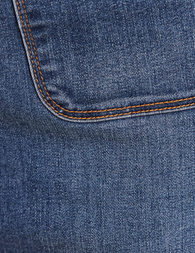 Jupe en jean longueur genou denim stone femme