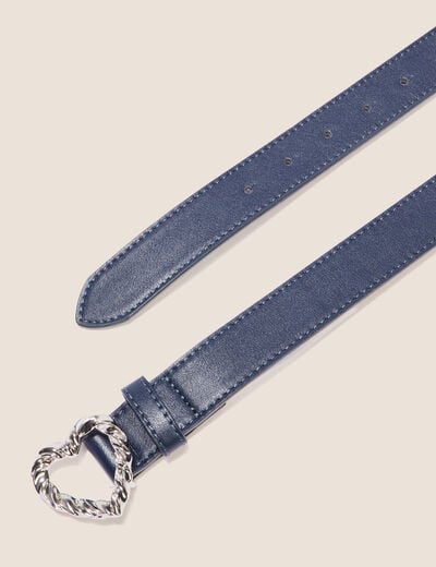 Ceinture avec boucle bleu foncé femme
