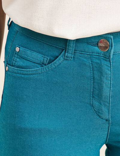 Pantalon léger taille standard 7/8ème vert femme
