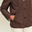 Doudoune doubl&eacute;e marron fonc&eacute; femme