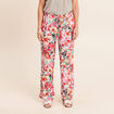 Pantalon large taille standard multicolore femme
