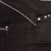 Pantalon coupe ajust&eacute;e taille haute noir femme