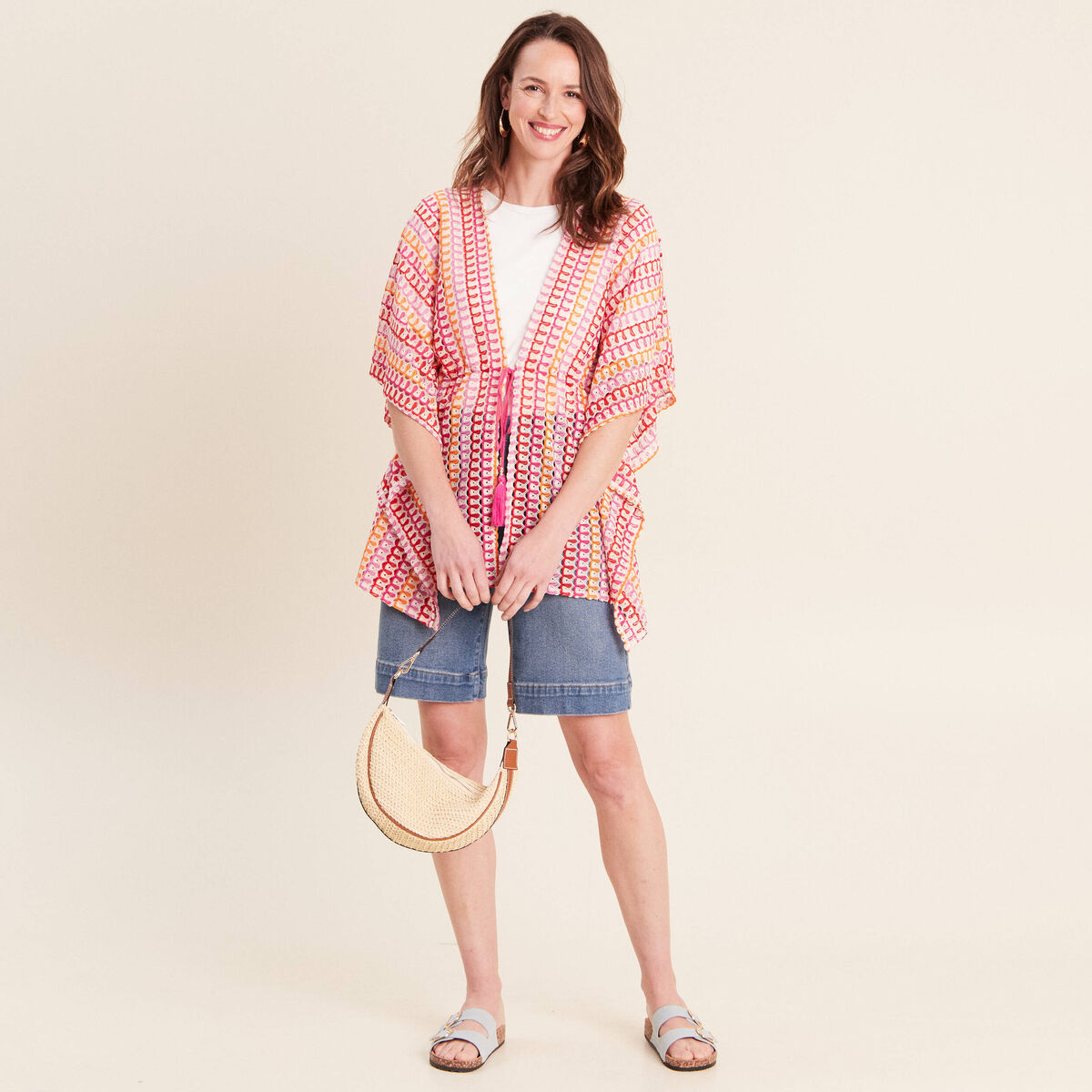 Kimono multicolore femme