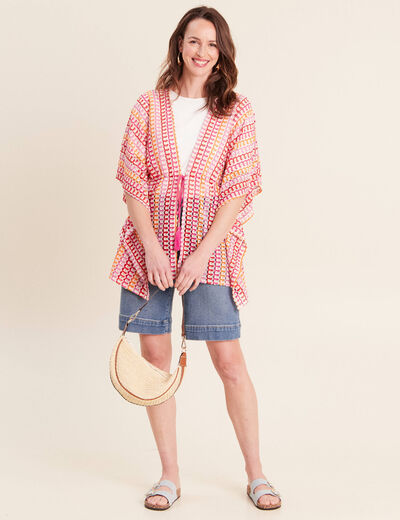 Kimono multicolore femme