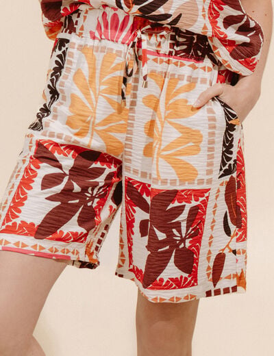Bermuda multicolore femme