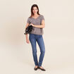 Pull sans manches gris fonc&eacute; femme