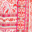 Robe courte &eacute;vas&eacute;e col tunisien rose femme