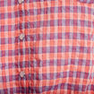 Chemise manches courtes noeud orange femme