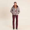 Doudoune capuche manches longues multicolore femme