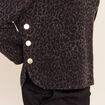 Pull col rond manches longues marron femme