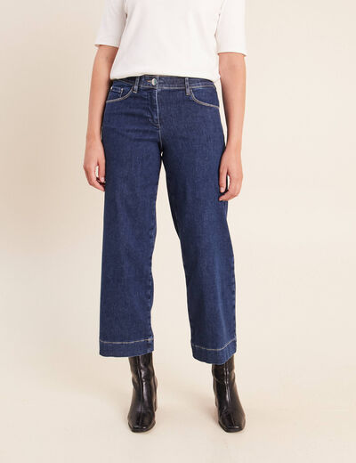 Pantalon magique coupe large l'unique denim stone femme