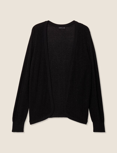 Gilet manches longues noir femme