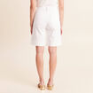 Bermuda blanc femme