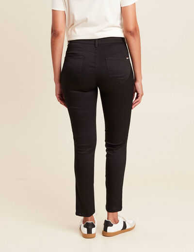 Pantalon léger taille standard 7/8ème noir femme