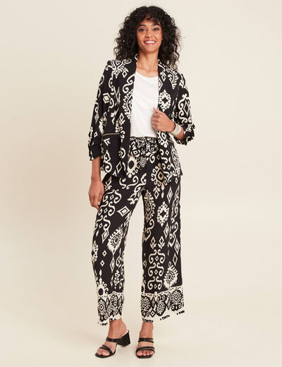 Veste esprit tailleur noir femme