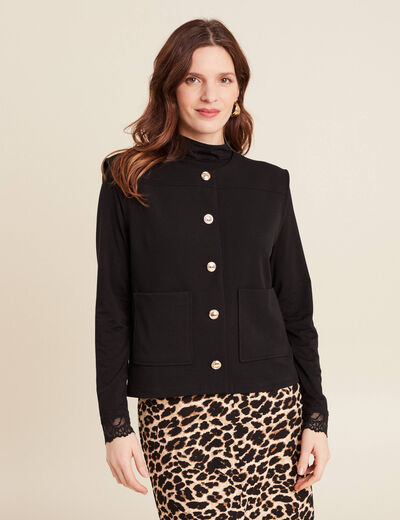 Gilet sans manches noir femme
