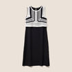 Robe avec haut crochet noir femme