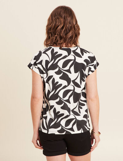 T-shirt manches courtes noir femme