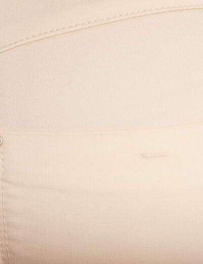 Pantalon ajusté ivoire femme
