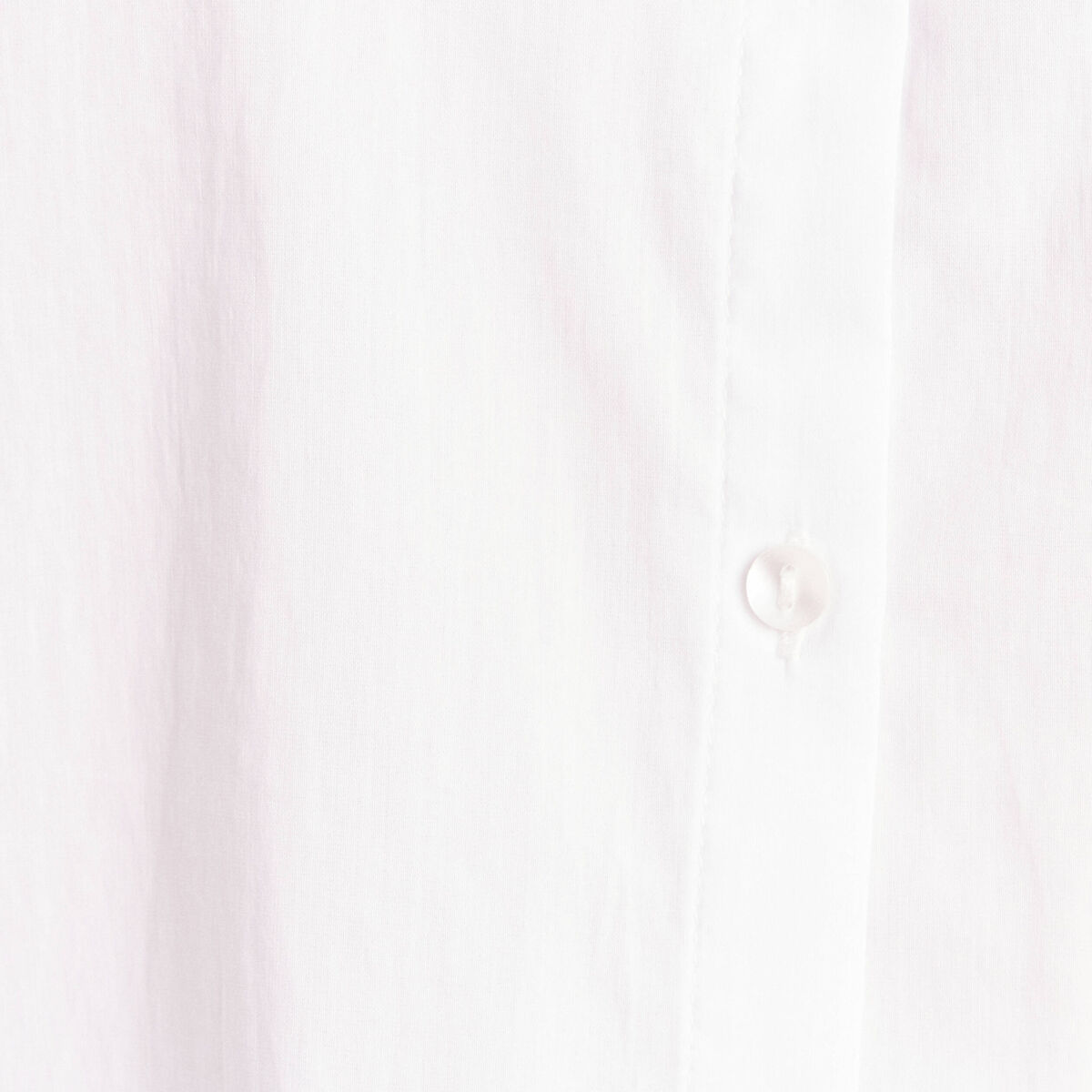 Chemise sans manches col chemise ecru femme
