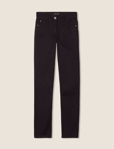 Pantalon léger taille standard long noir femme