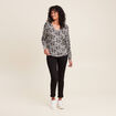 Pull manches longues blanc femme
