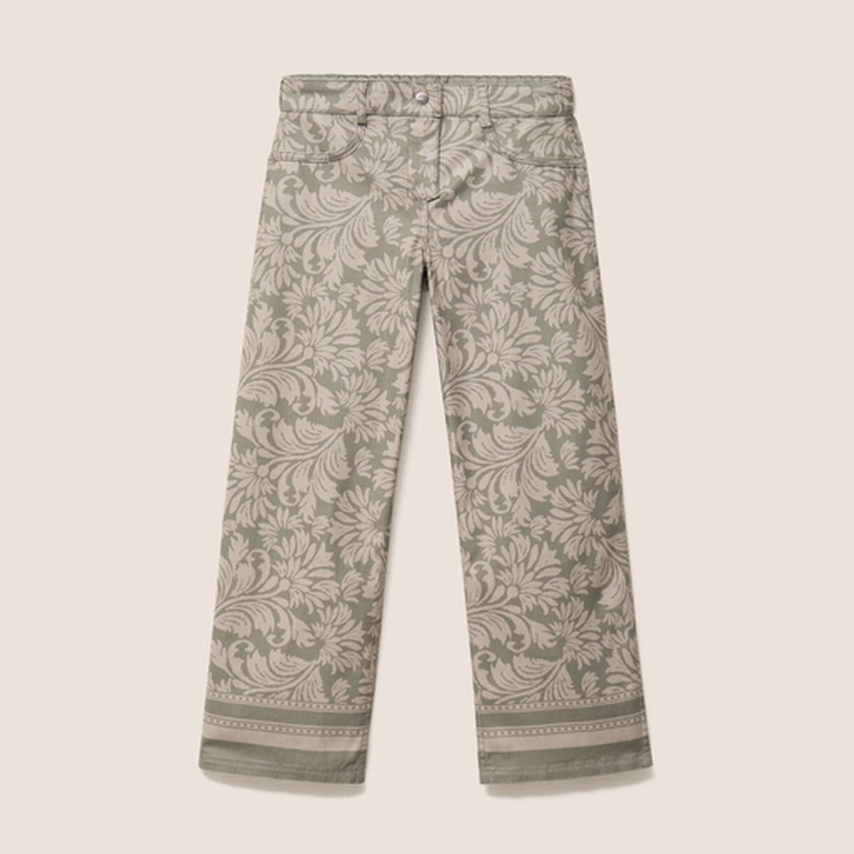 Pantalon r&eacute;versible gris femme
