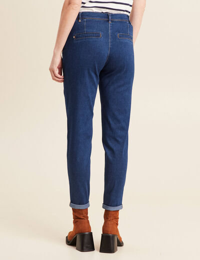 Jean chino 7/8ème denim stone femme