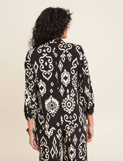 Veste esprit tailleur noir femme