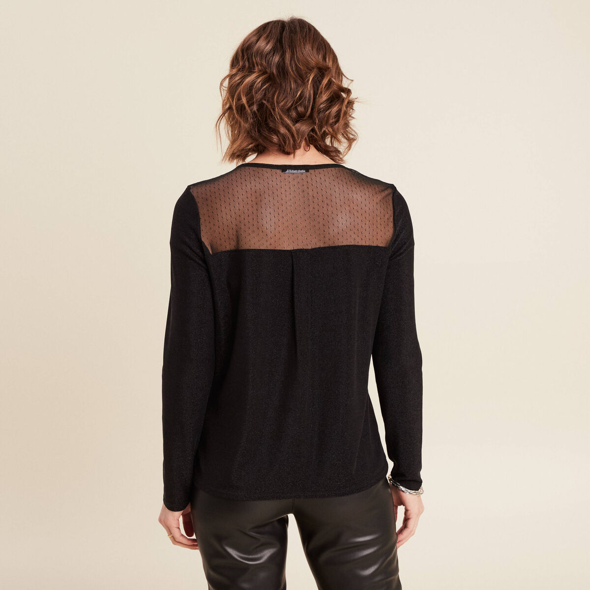 T-shirt manches longues noir femme