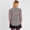 T-shirt manches 3/4 noir femme