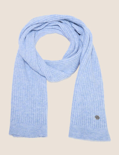 &Eacute;charpe denim snow gris femme