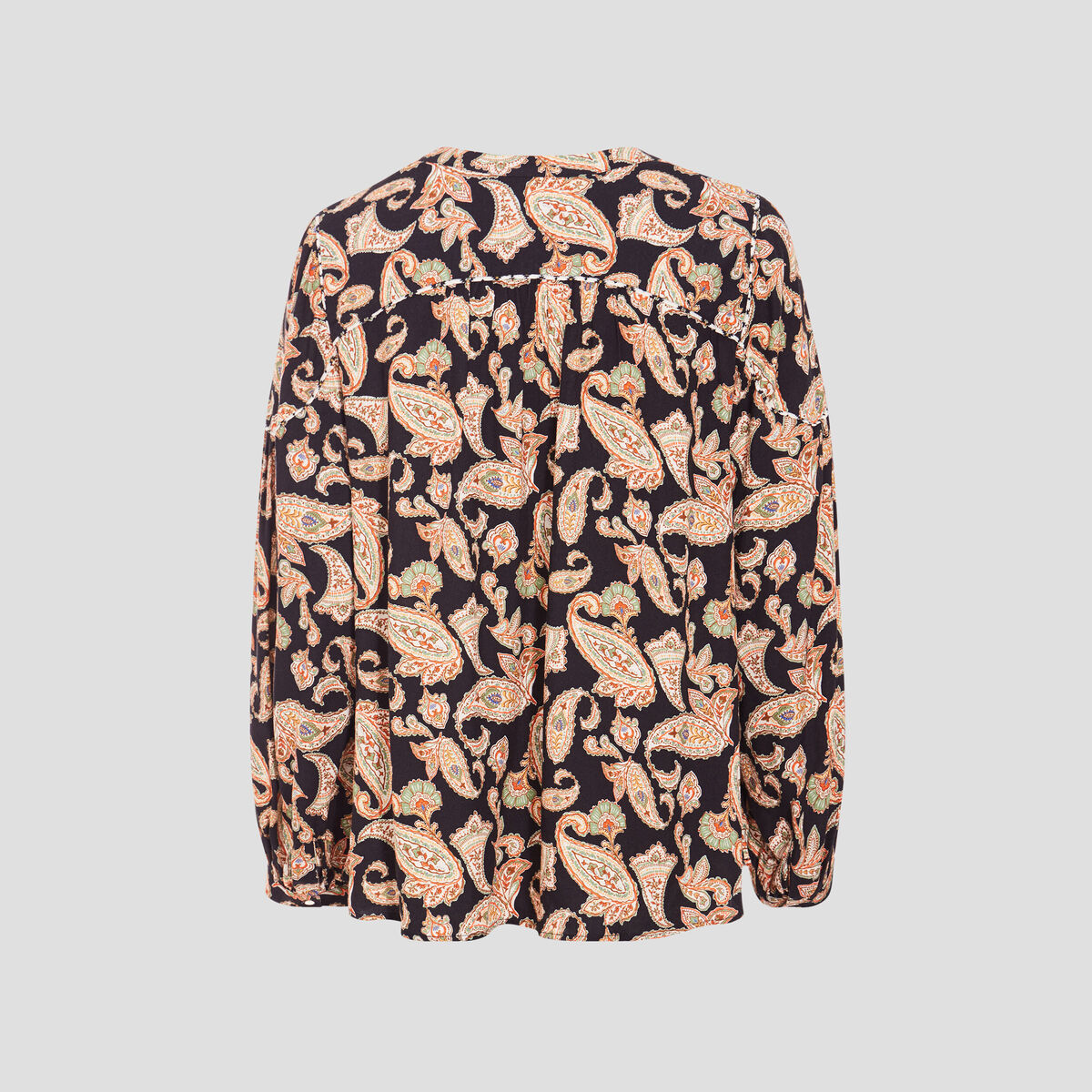 Blouse manches longues noir femme
