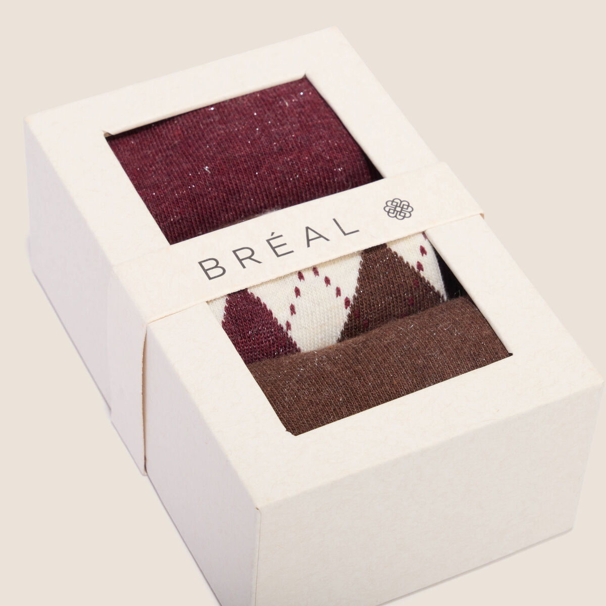 Coffret lot de 3 paires de chaussettes multicolore femme