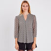 T-shirt manches 3/4 noir femme