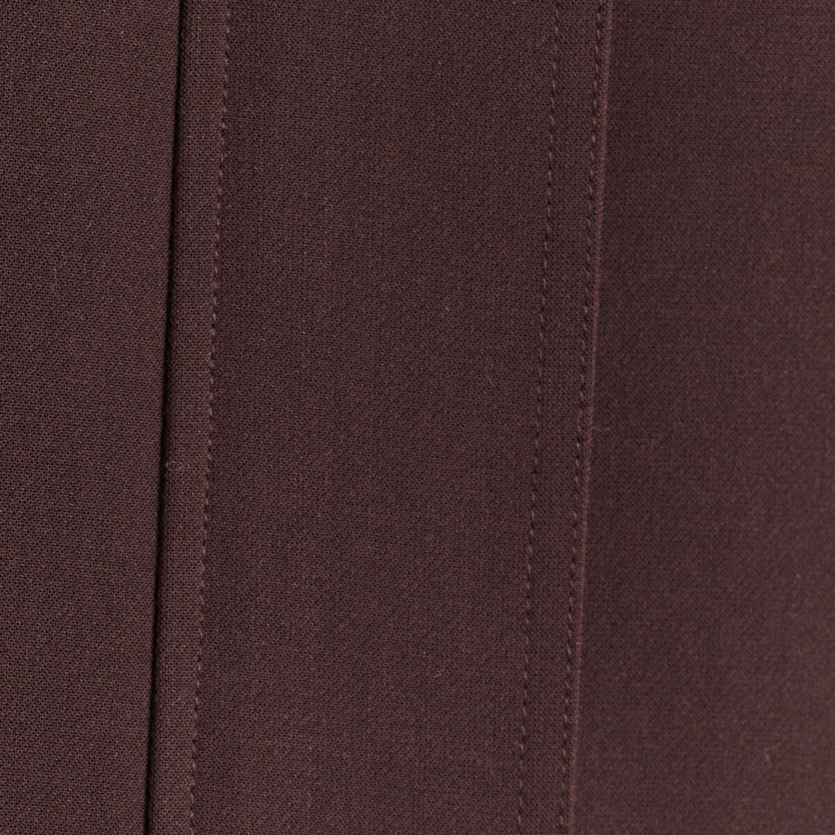 Veste ample courte col montant marron fonc&eacute; femme