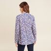 Chemise manches longues bleu femme